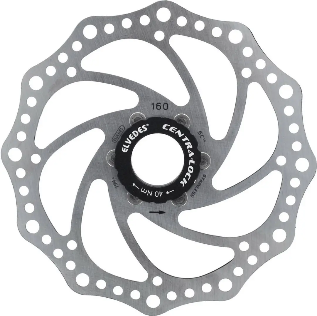 Elvedes SC14 Fiets Remschijf - ø160mm Center Lock - Grijs - afbeelding 3 van 6