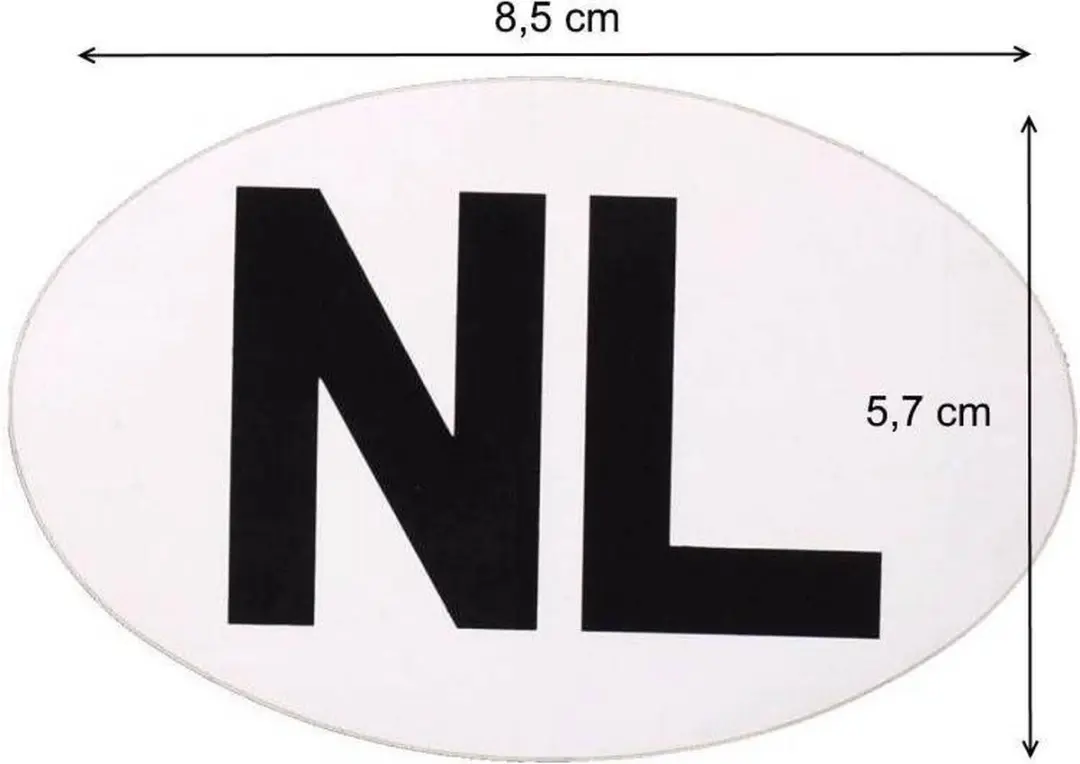 Topgear NL Sticker Wit Zwart ORIGINEEL