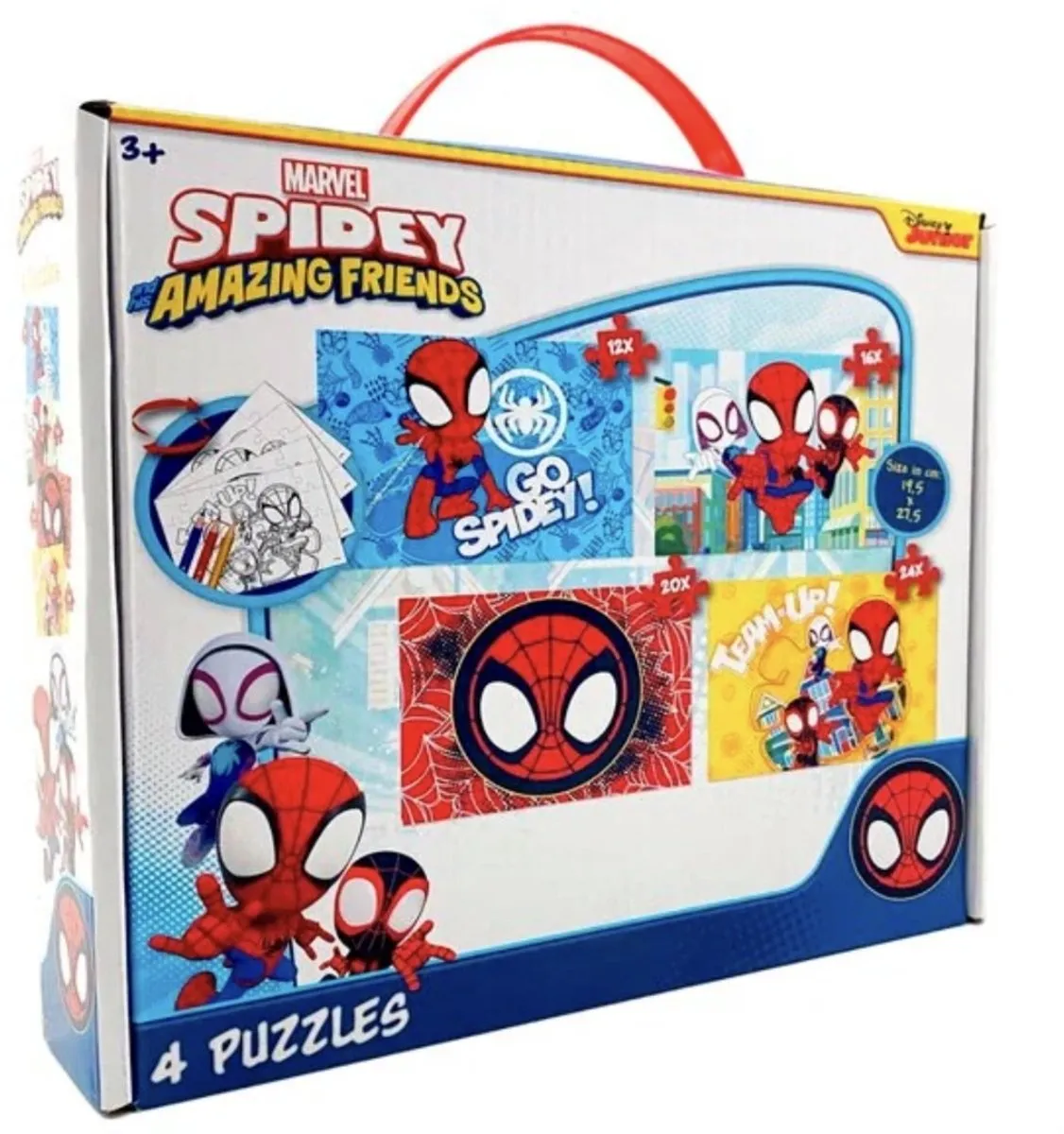 Disney Junior Marvel Spidey and his Amazing Friends Puzzels - 24 Stuks - 4x24