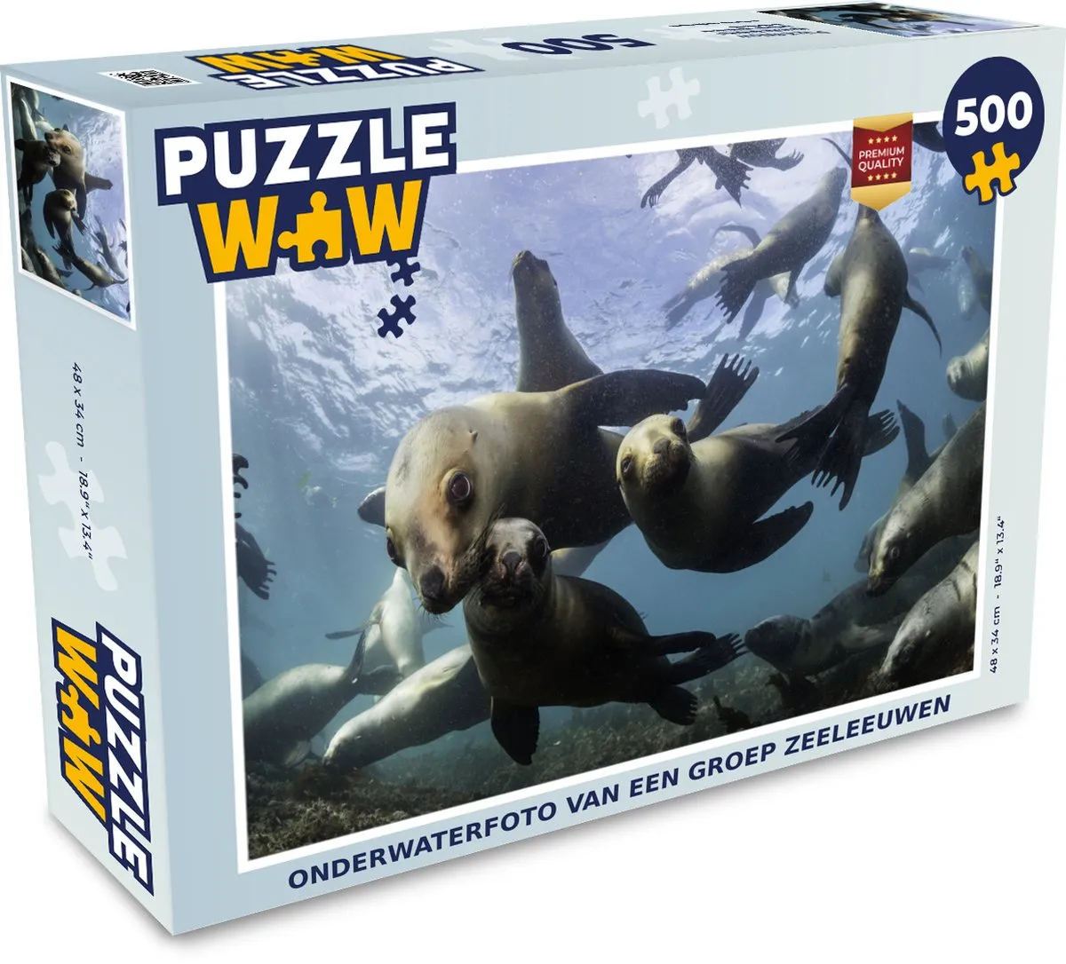 PuzzleWow Zeeleeuw Legpuzzel 500 Stuks