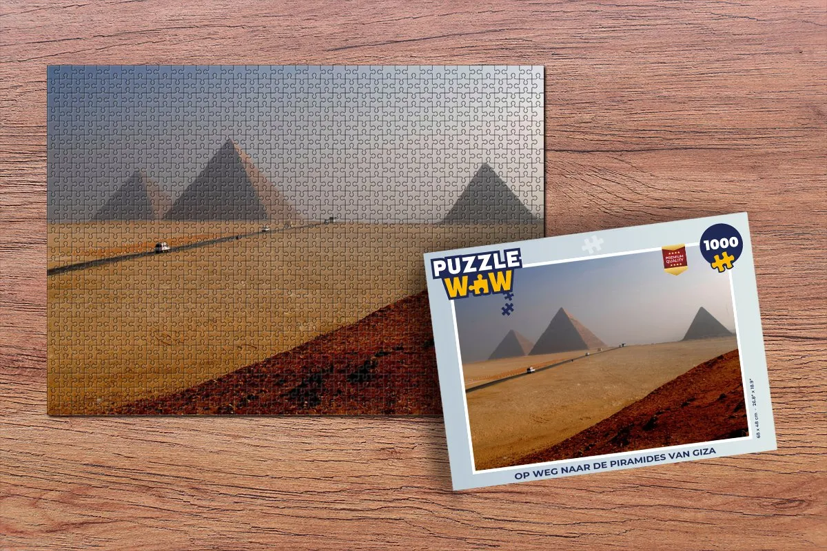 PuzzleWow Piramides van Giza Legpuzzel 1000 Stuks - Multicolor