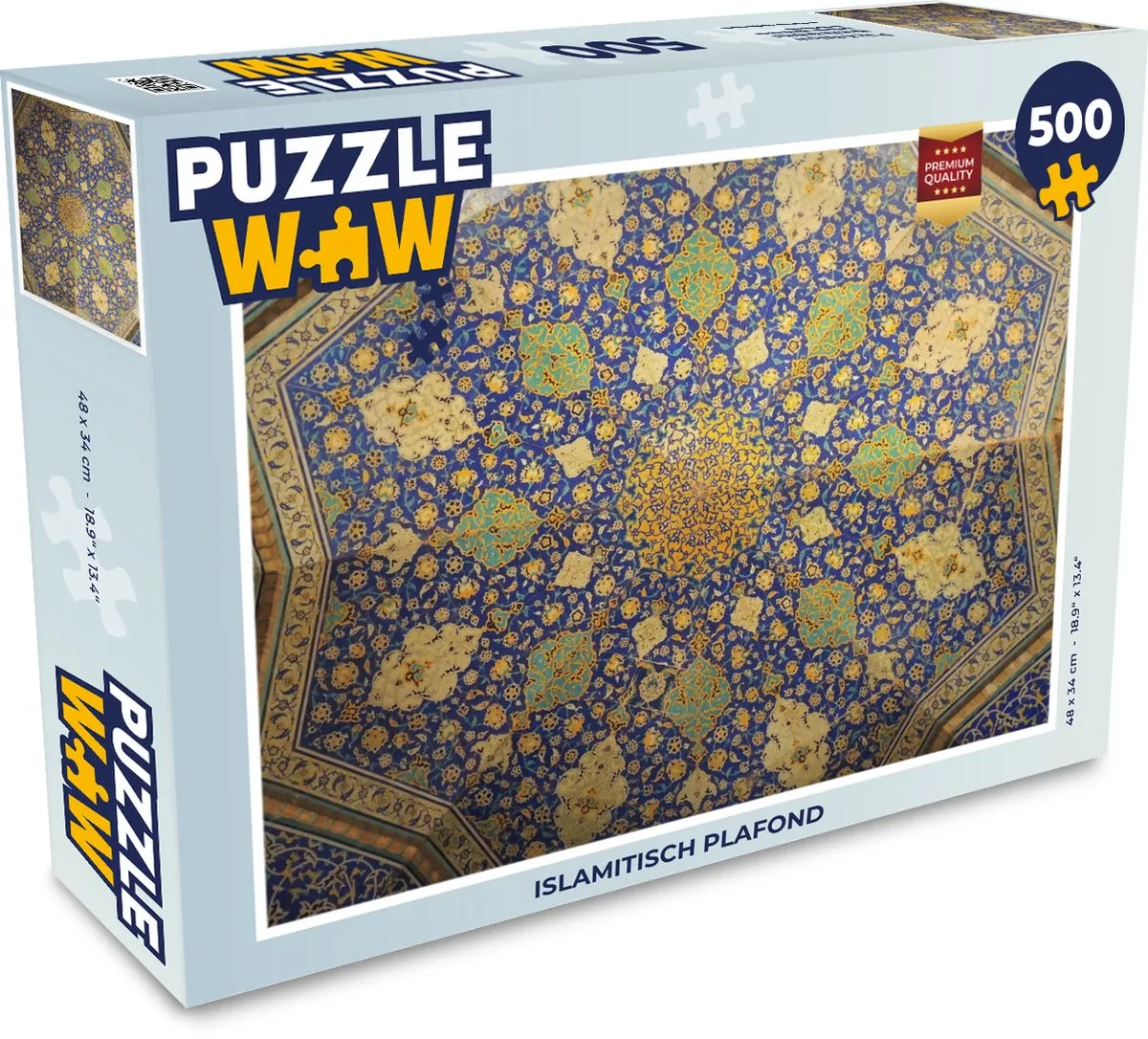 PuzzleWow Plafond Puzzel Cirkel 500 Stuks - Multicolor