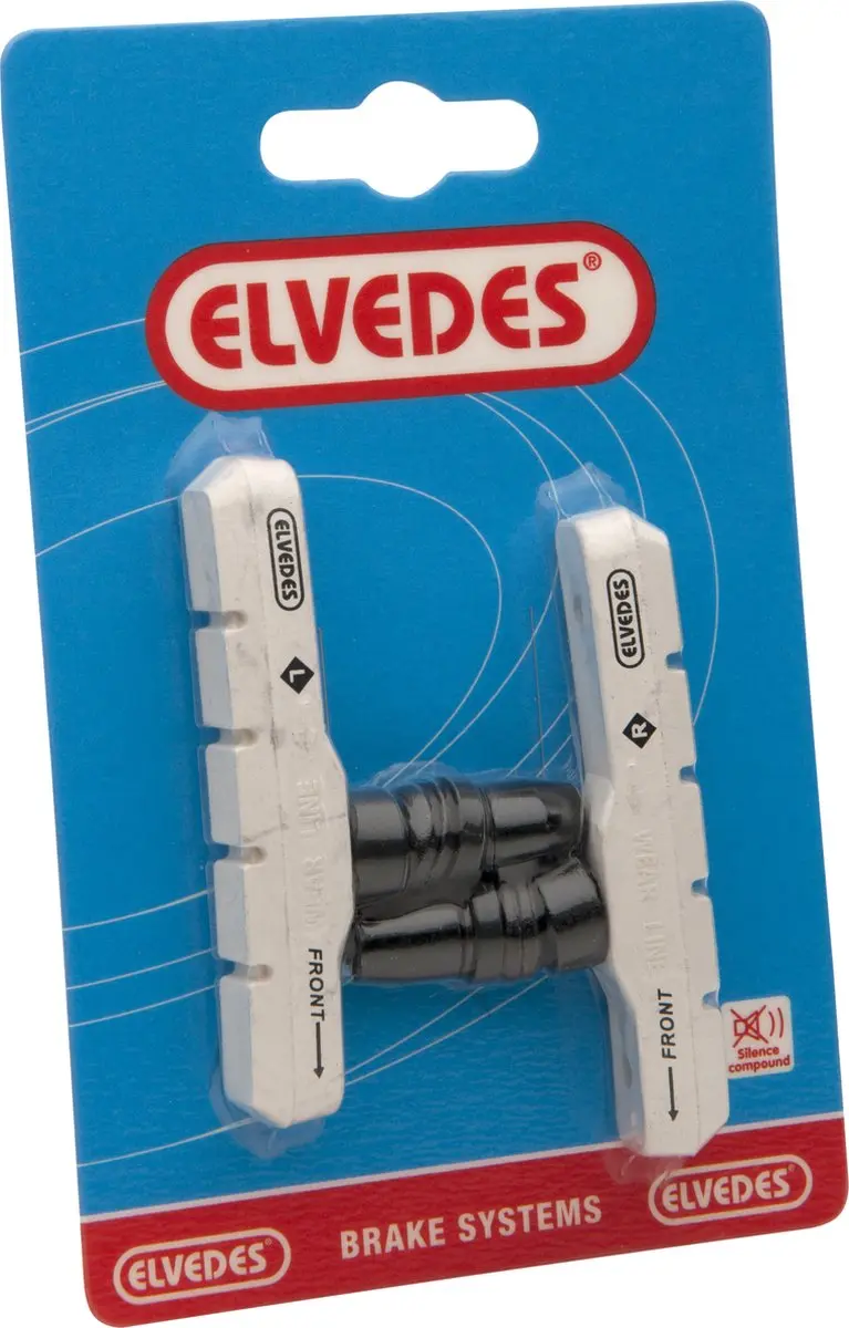 Elvedes Witte V-brake Remblokken 72mm