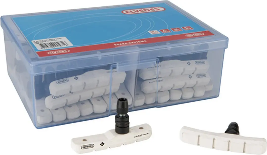 Elvedes Witte V-brake Remblokken 25 Paar - 5cm - afbeelding 4 van 5