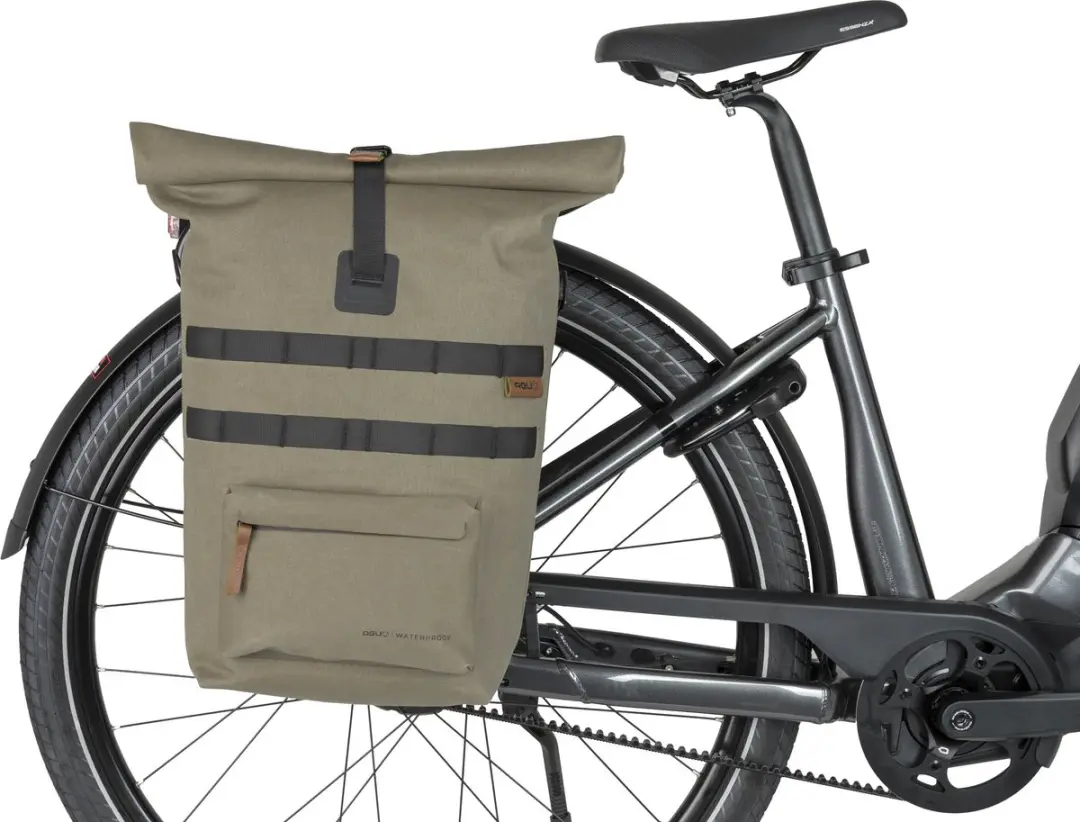AGU Convoy Enkele Fietstas Urban Click'nGo 17L - Beige - afbeelding 4 van 6