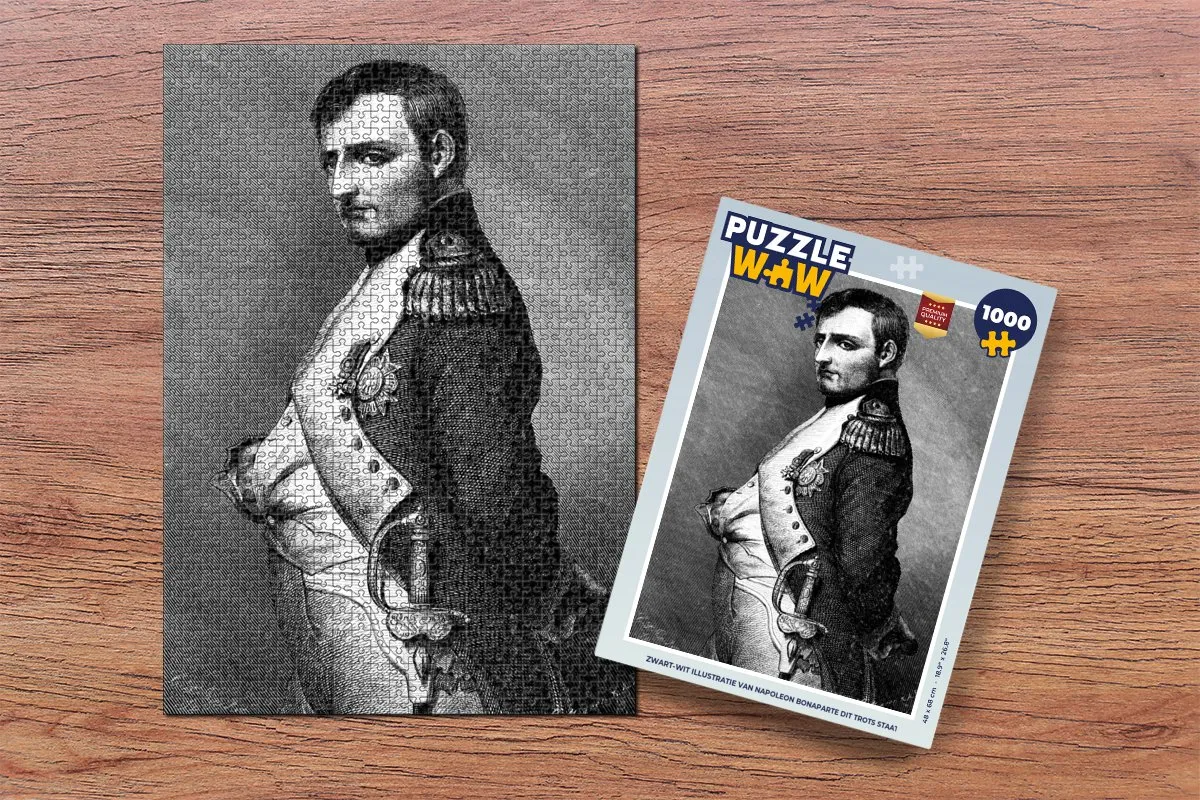 PuzzleWow Napoleon Bonaparte Legpuzzel 1000 Stuks - Multicolor