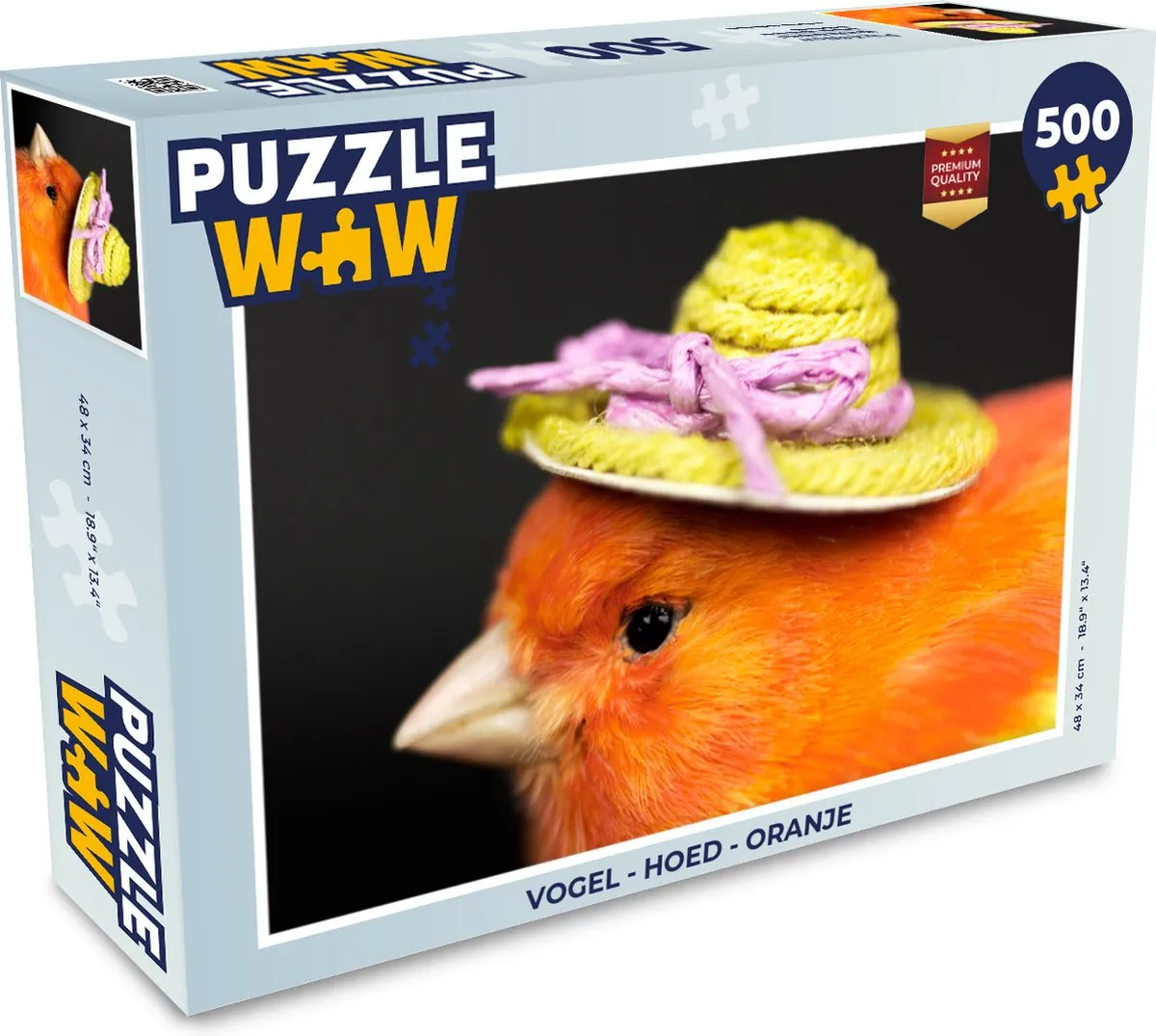 PuzzleWow Vogel Hoed Legpuzzel 500 Stuks