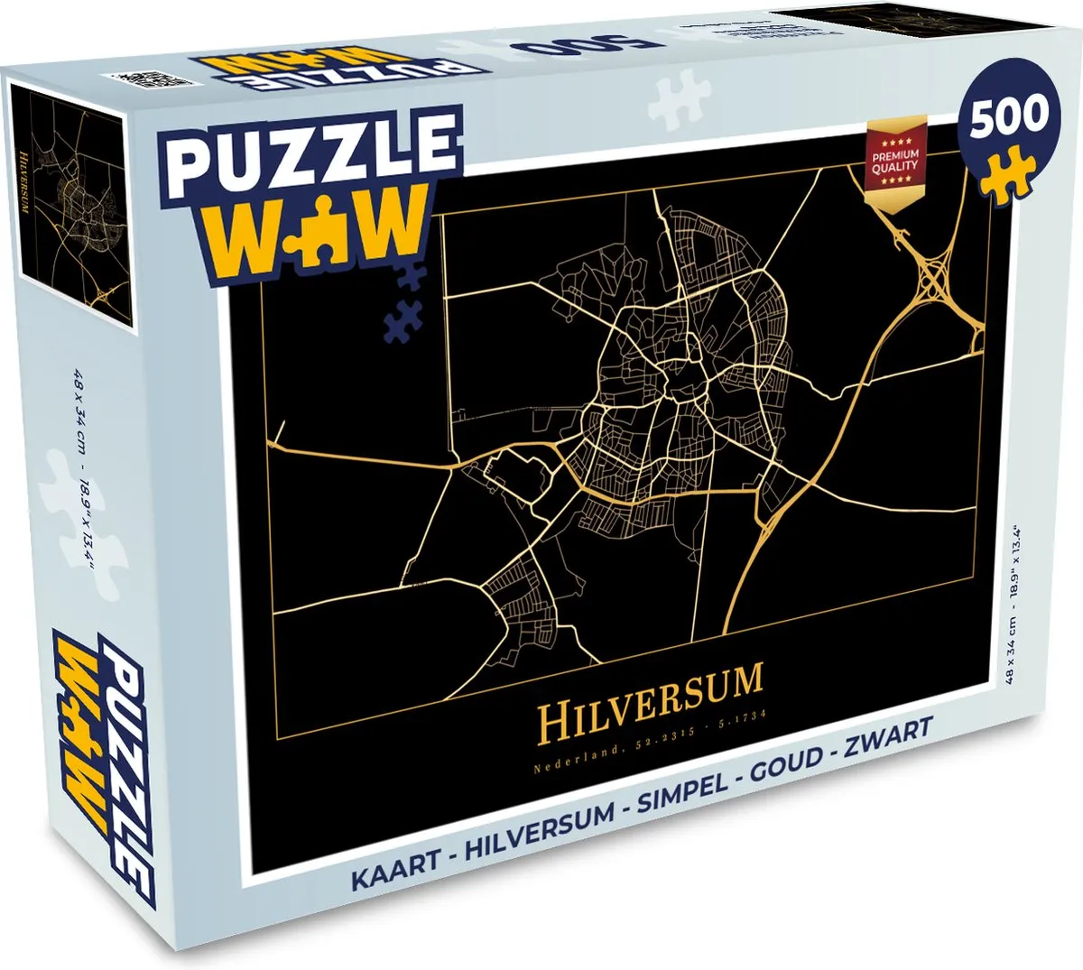 PuzzleWow Hilversum Legpuzzel 500 Stuks