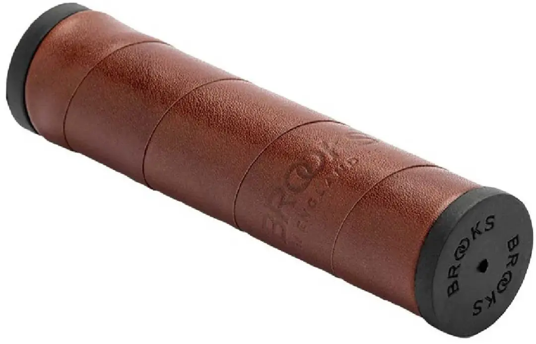 Brooks Willow Leather Grips 130mm - Bruin - afbeelding 2 van 5