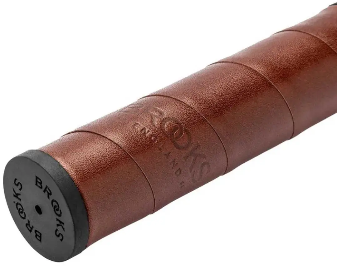Brooks Willow Leather Grips 130mm - Bruin - afbeelding 3 van 5