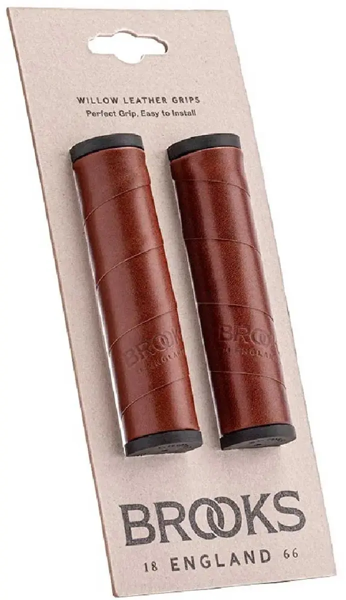 Brooks Willow Leather Grips 130mm - Bruin - afbeelding 5 van 5