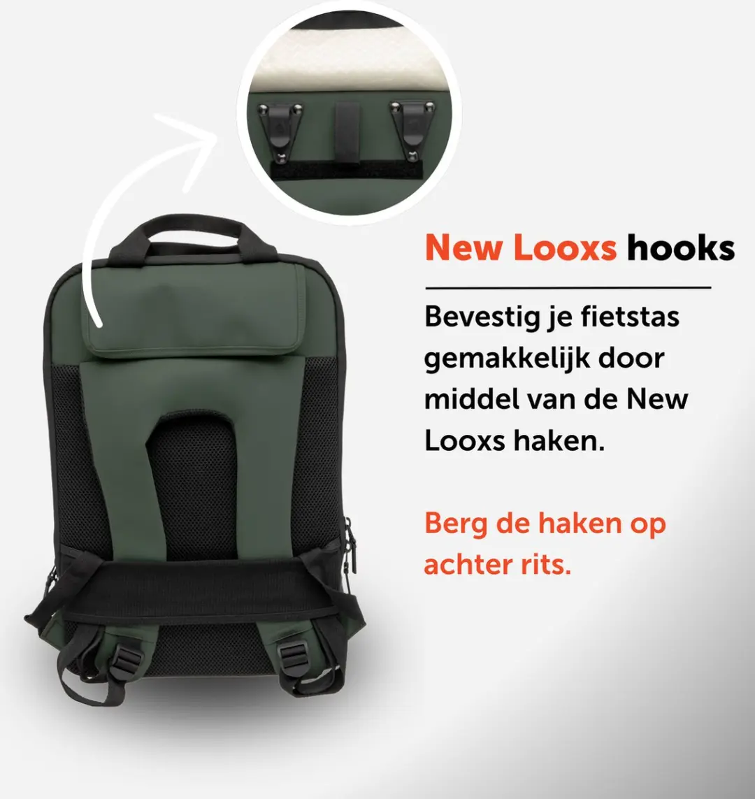 New Looxs Odense Nevada Rugzak 20L - Groen - afbeelding 5 van 6