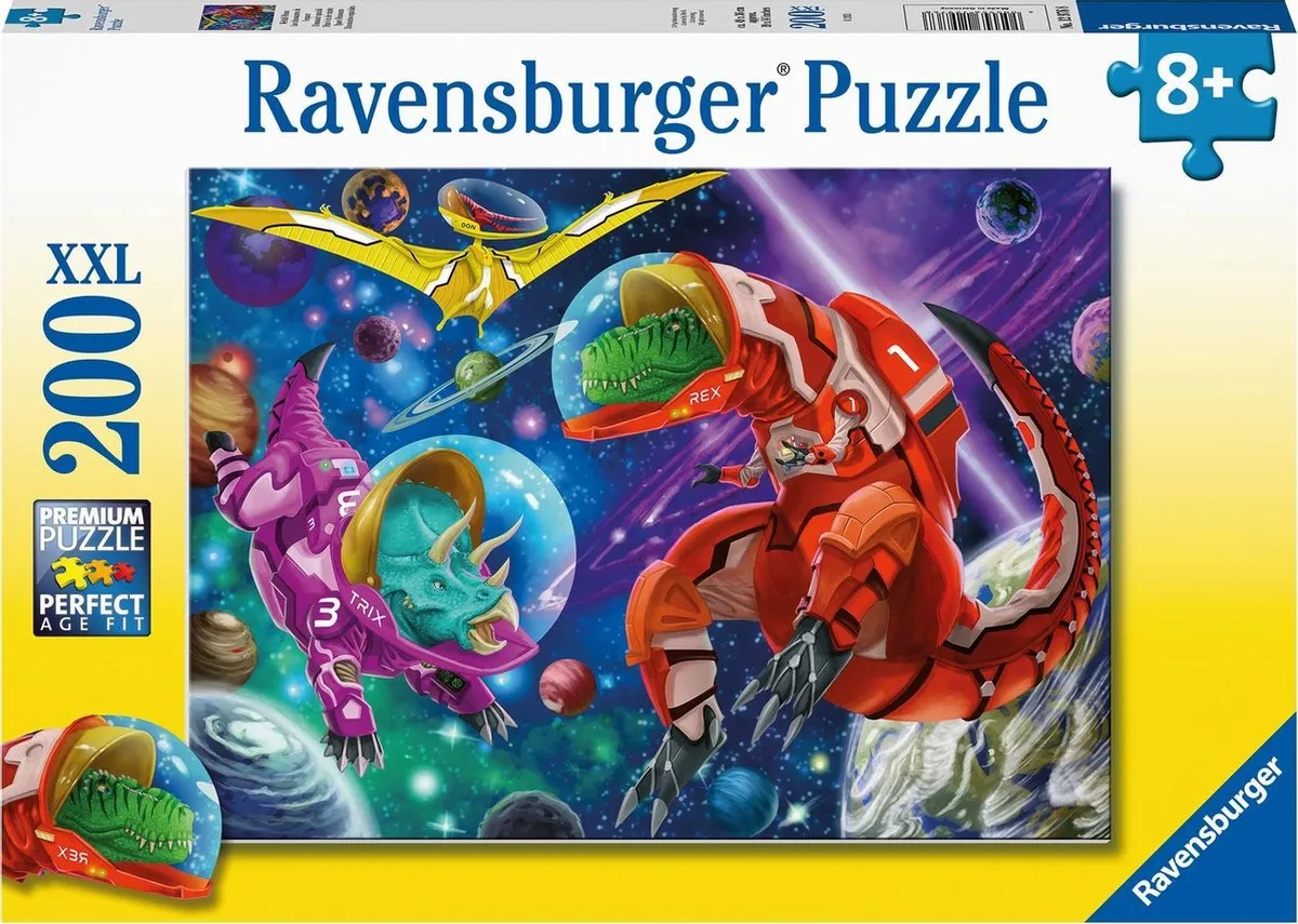 Ravensburger Dino's in de Ruimte Legpuzzel 200 Stuks