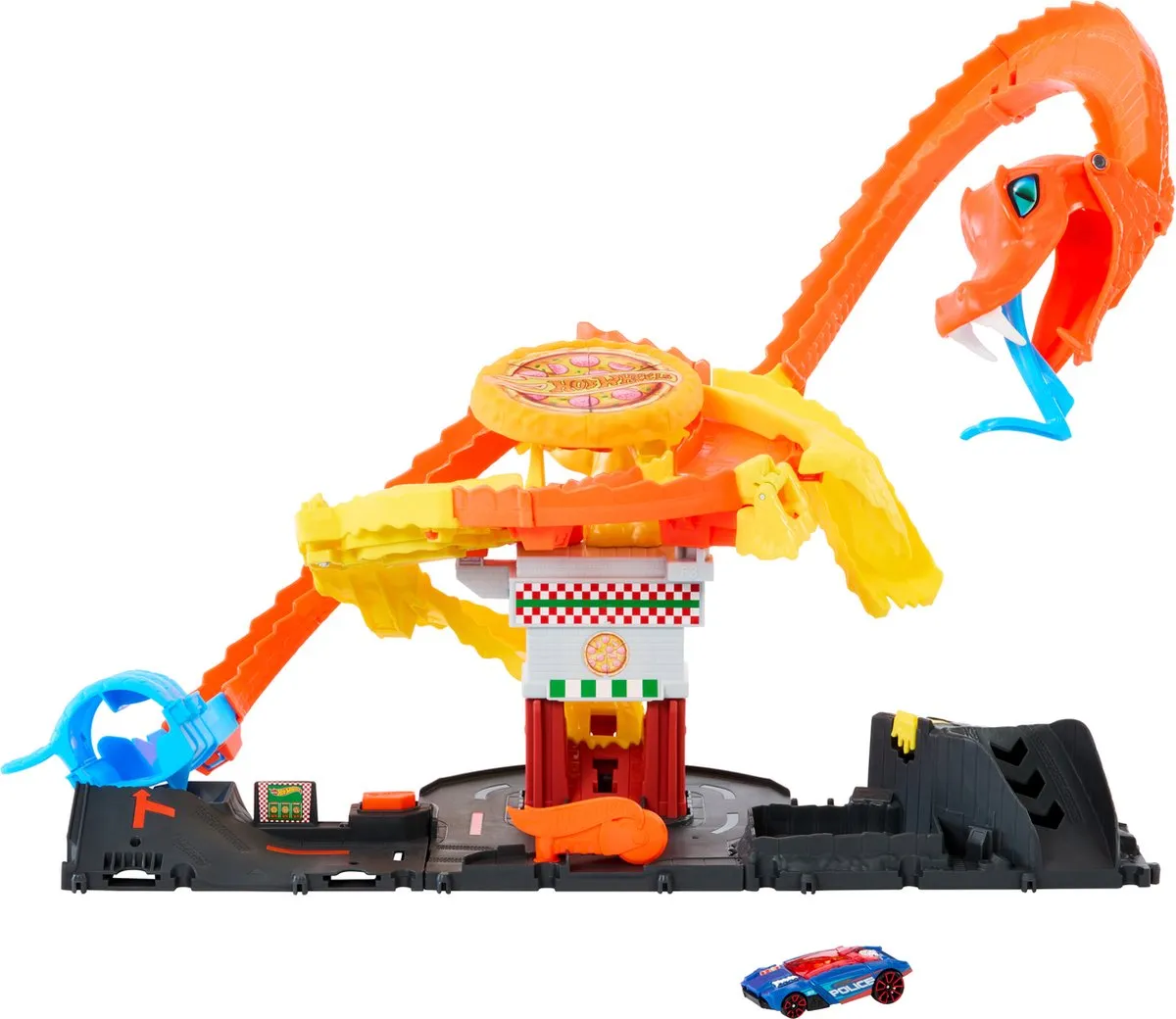 Hot Wheels City Cobra Slam Pizza Attack Racebaan HTN81