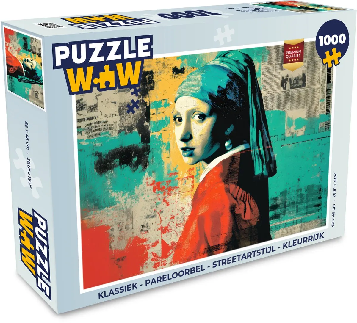 PuzzleWow Pareloorbel Streetart Legpuzzel 1000 Stuks