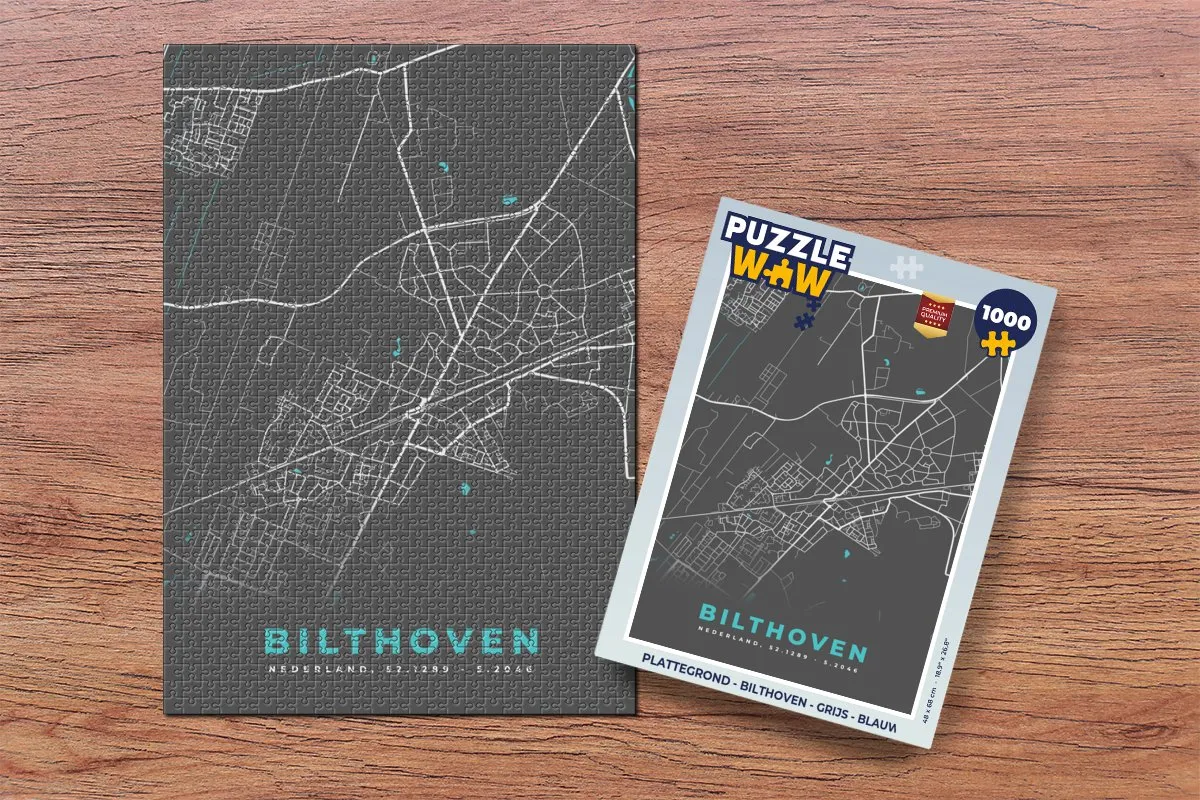 PuzzleWow Bilthoven Legpuzzel 1000 Stuks - Multicolor