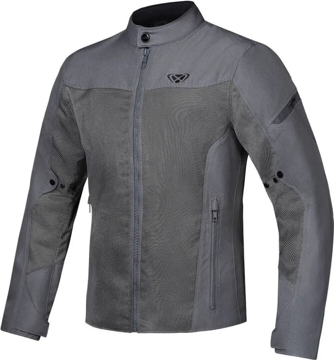Ixon Fresh Slim Grijs Waterdichte Textiele Motorjas