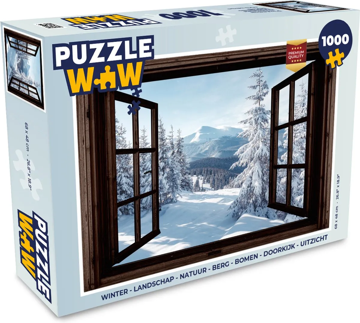 PuzzleWow Winter Landschap Legpuzzel 1000 Stuks