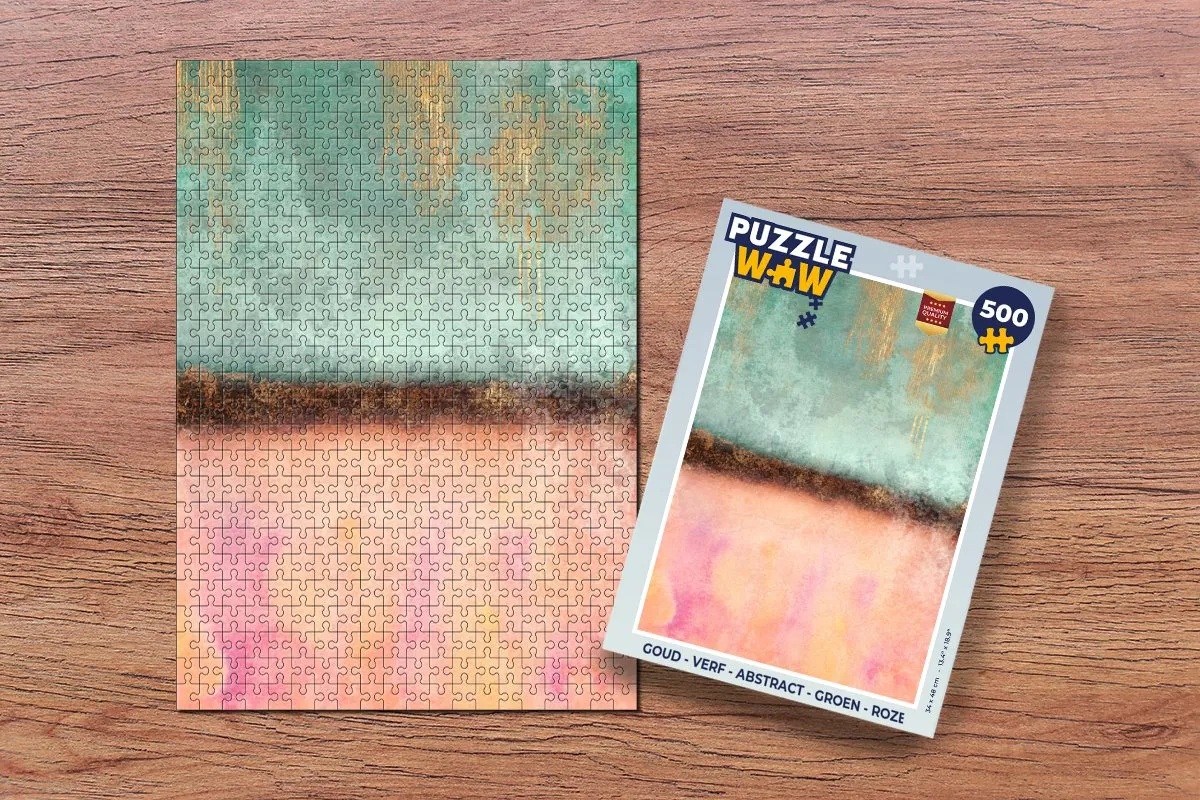 PuzzleWow Abstract Legpuzzel 500 Stuks - Multicolor
