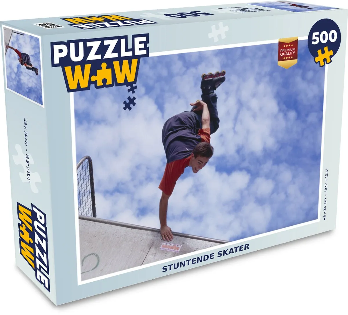PuzzleWow Stuntende Skater Legpuzzel 500 Stuks