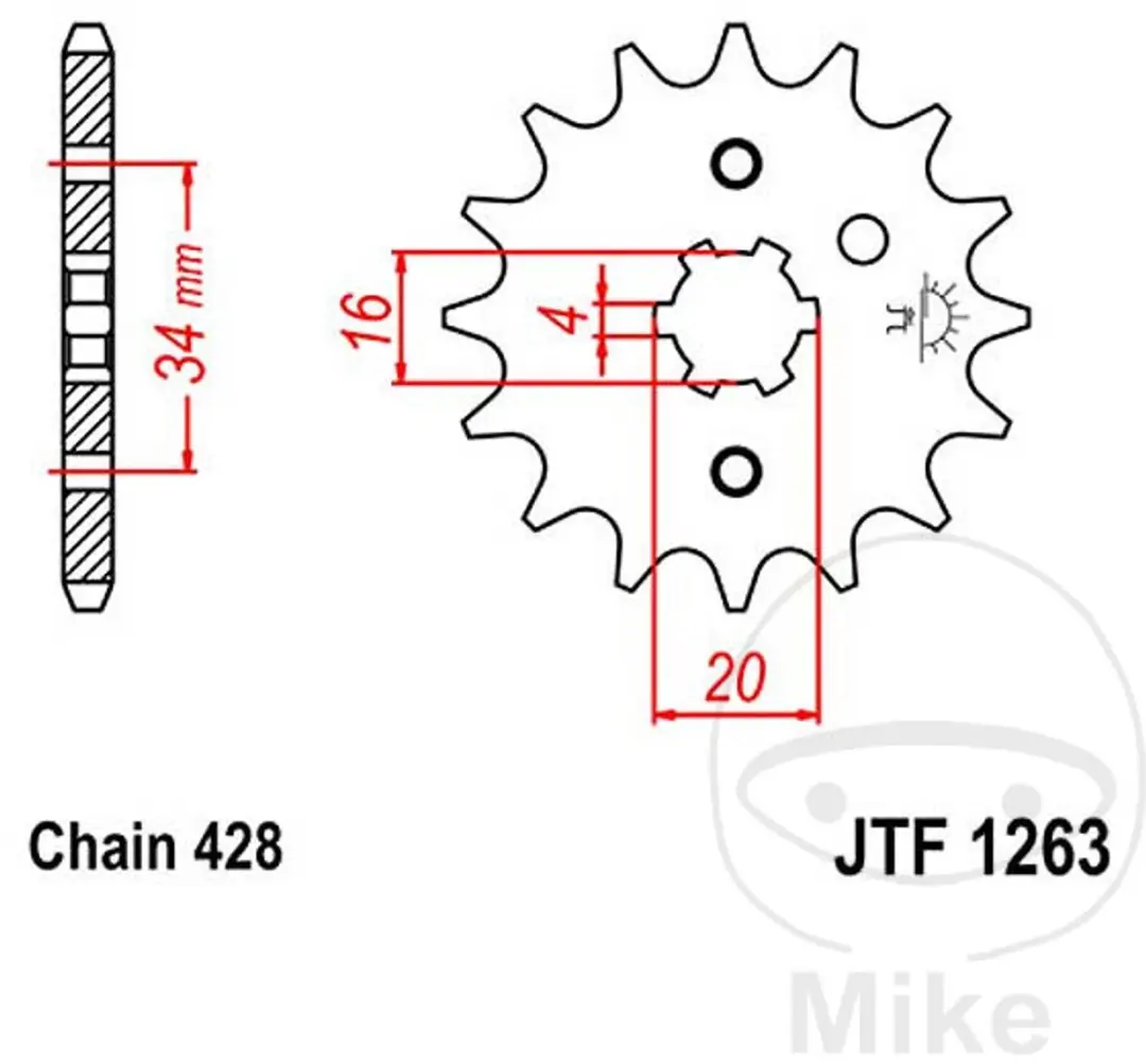 JT Sprockets Kettingwiel JTF1263.11