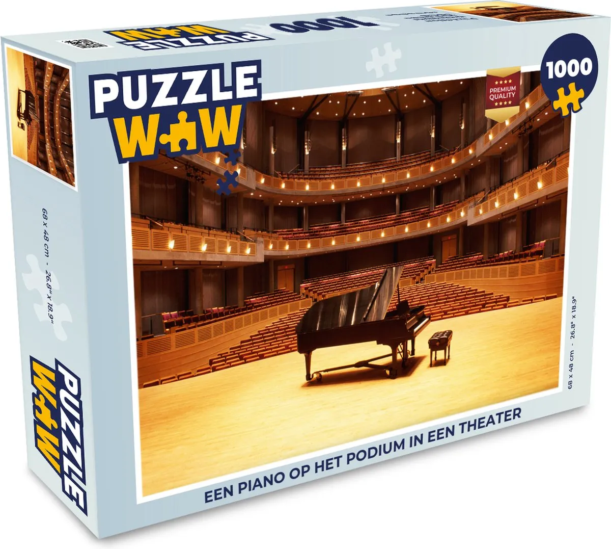 PuzzleWow Legpuzzel Een Piano op het Podium