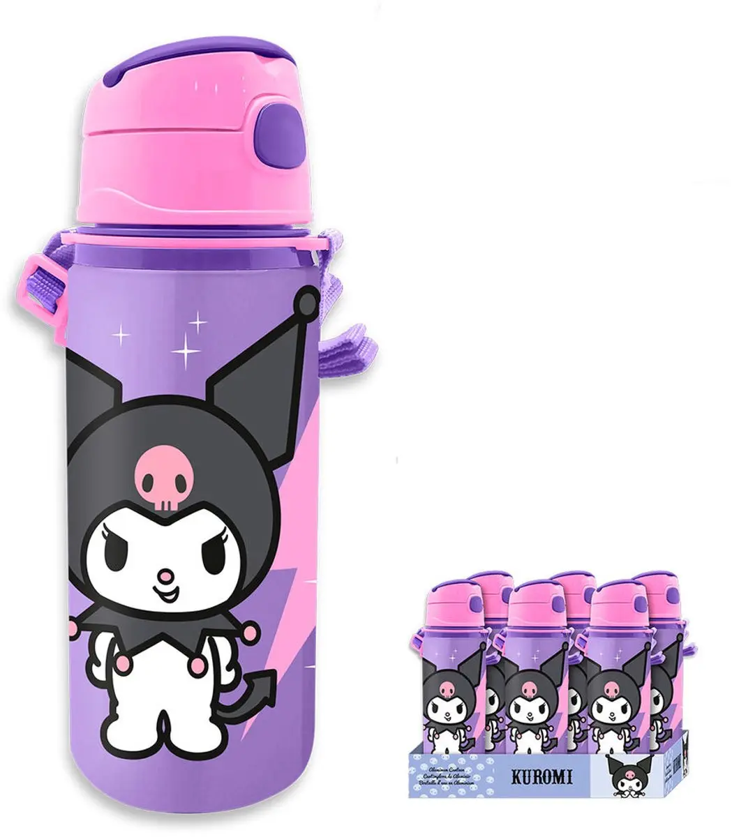 Kuromi Aluminium Drinkfles 600ml