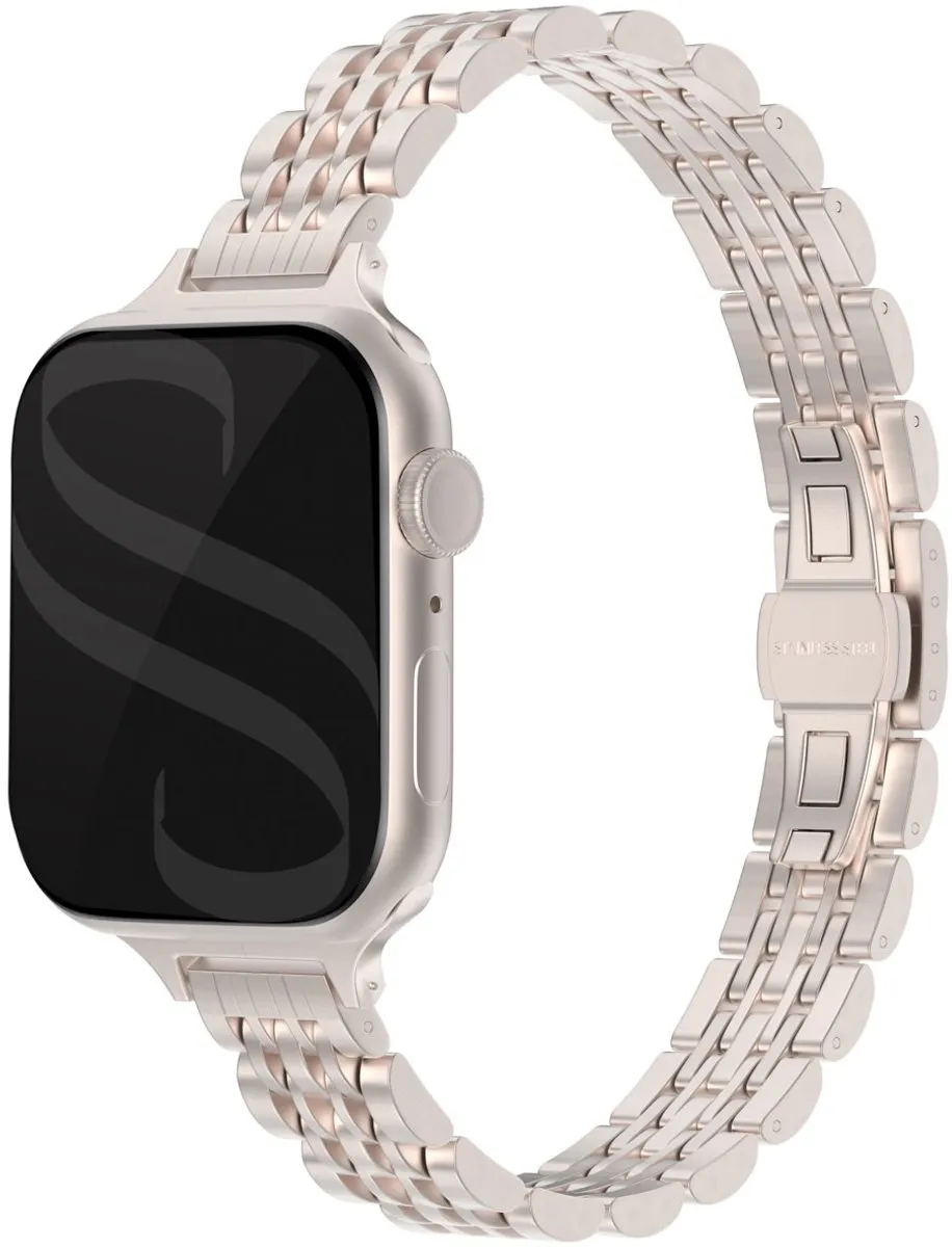 Selencia Slim Steel Schakelbandje Apple Watch 38-42mm