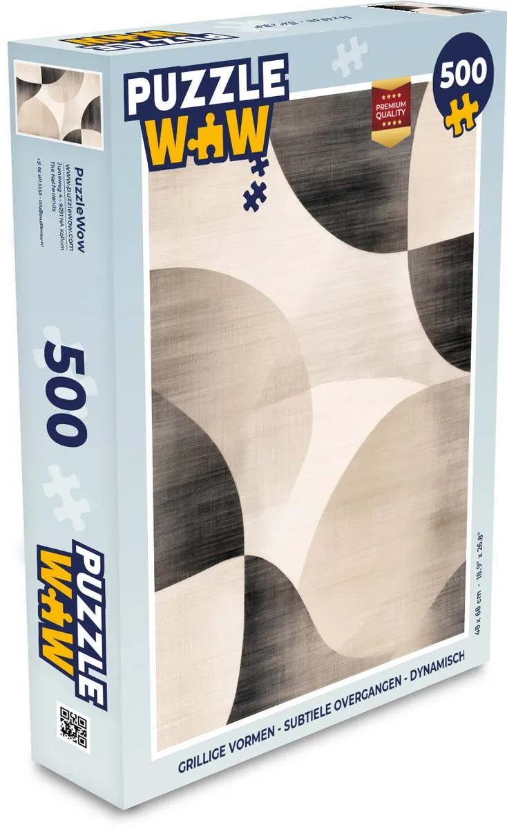 PuzzleWow Legpuzzel 500 Stuks - Dynamisch