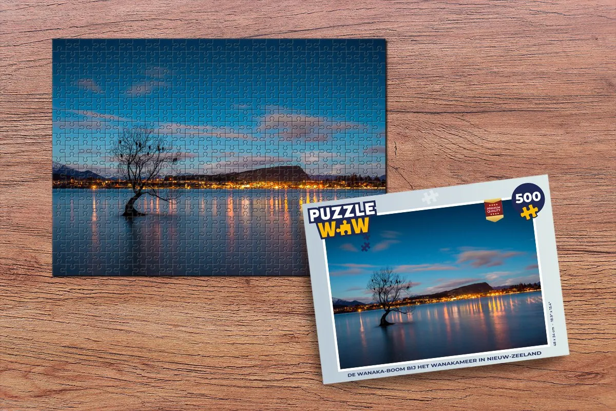 PuzzleWow Boom Stad Legpuzzel 500 Stuks - Multicolor