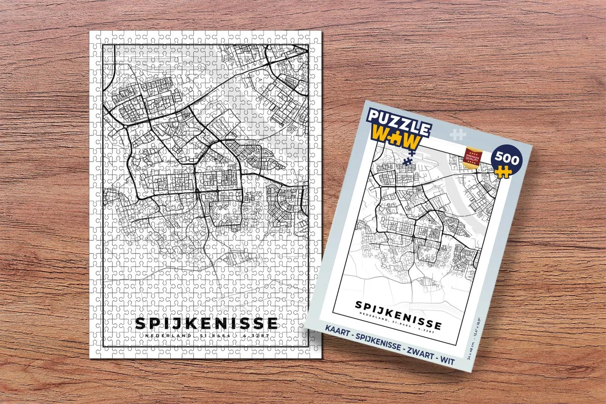 PuzzleWow Spijkenisse Legpuzzel 500 Stuks - Multicolor