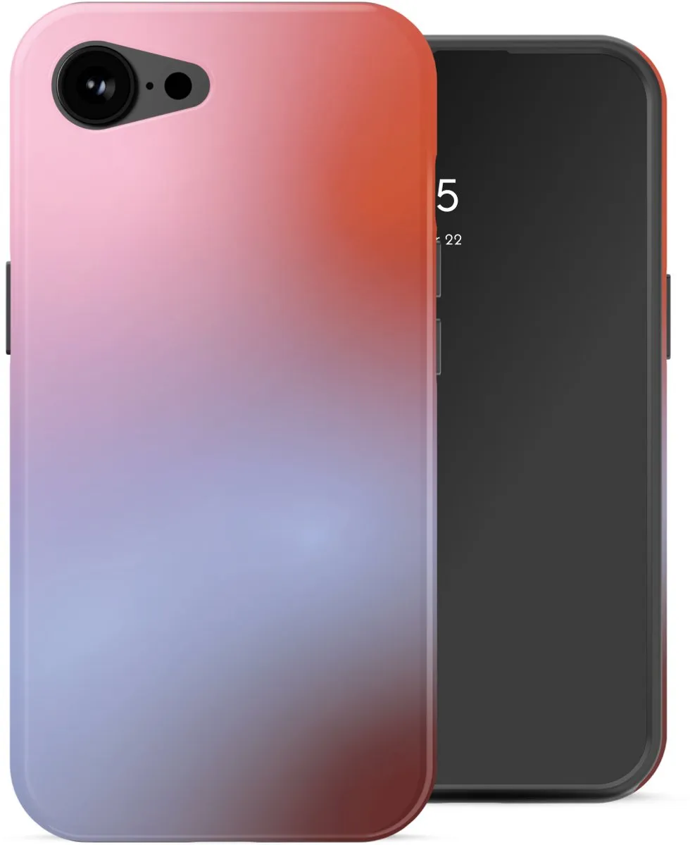 Selencia Hoesje iPhone 16e Gradient Soft Blush - MagSafe