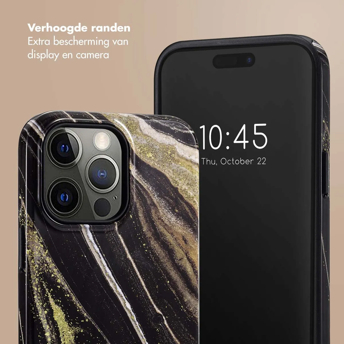 Selencia Hoesje iPhone 14 Pro Max Chic Marble