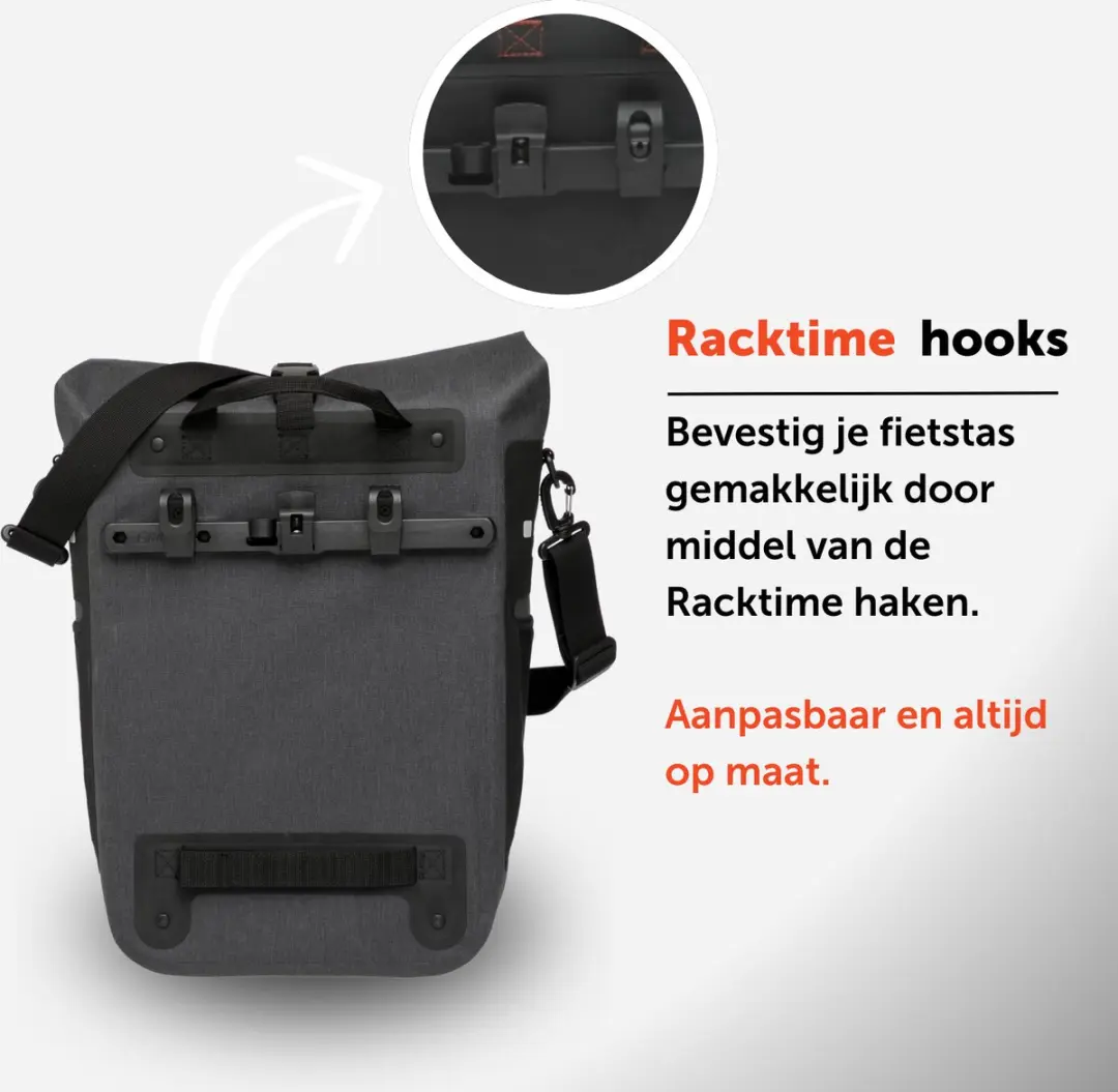 New Looxs Varo Single Fietstas 20L - Grijs - afbeelding 4 van 6