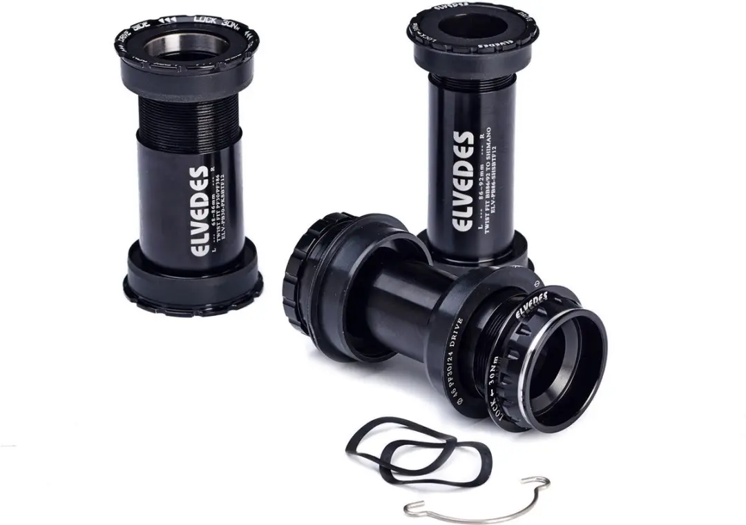 Elvedes Bottom Bracket Bb30 Shimano Kunststof/staal 68-73 Mm Zwart