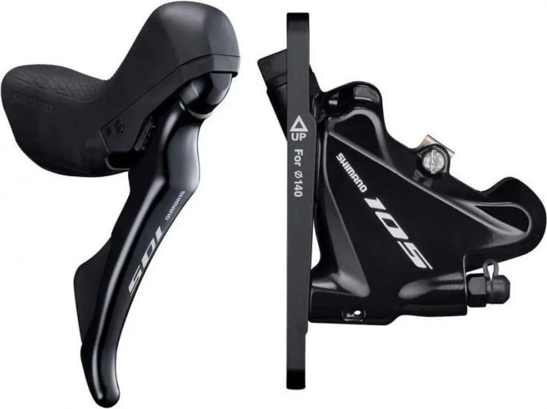 Shimano 105 R7020/R7070 Schijfremset - 2-Speed - Flat Mount - Zwart