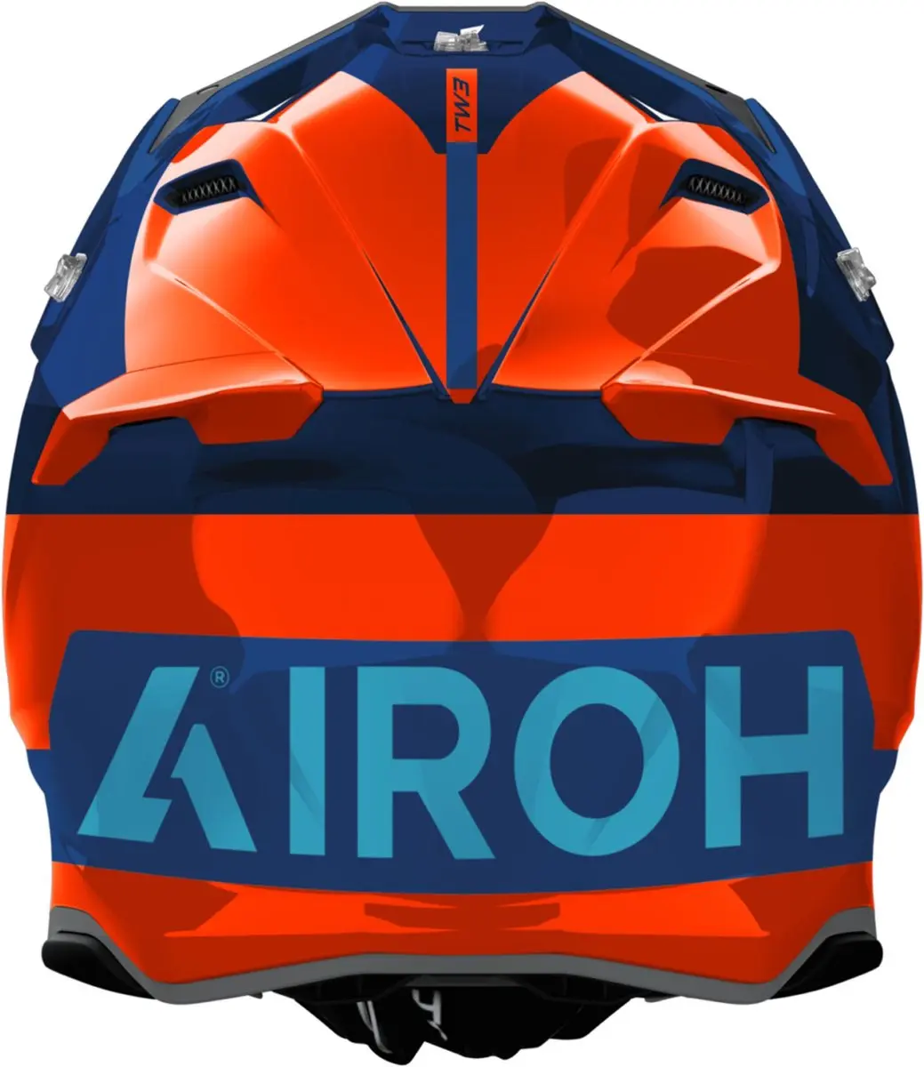 Airoh Twist 3 Fancy Motocrosshelm - M - Oranje/blauw