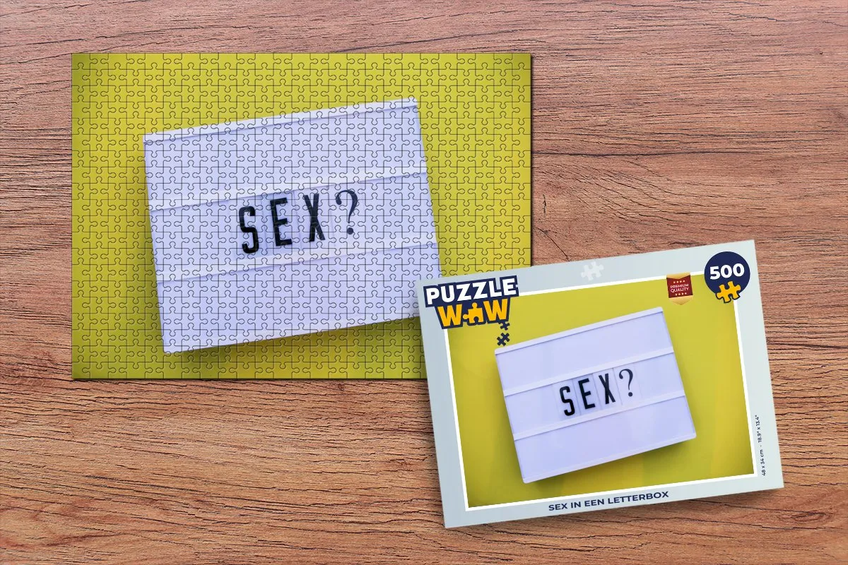 PuzzleWow Sex in een Letterbox Legpuzzel 500 Stuks - Multicolor