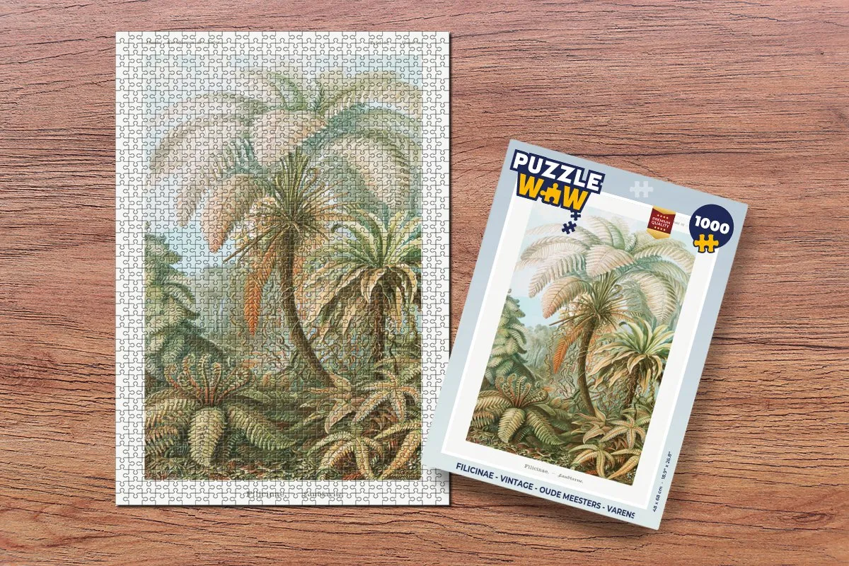 PuzzleWow Vintage Oude Meesters Legpuzzel 1000 Stuks - Multicolor