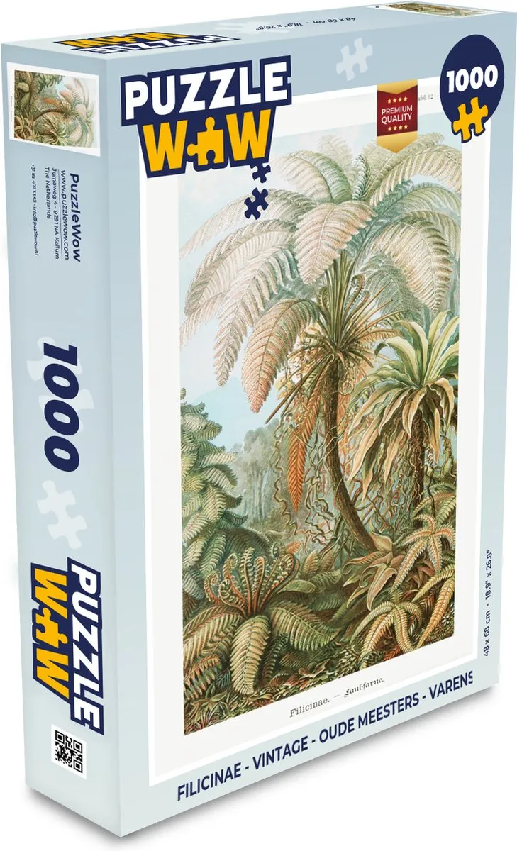PuzzleWow Vintage Oude Meesters Legpuzzel 1000 Stuks