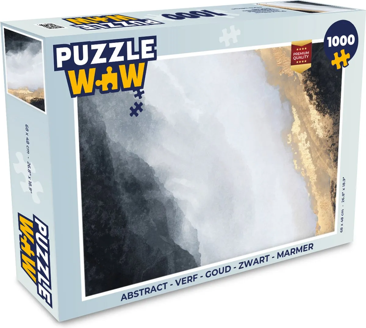 PuzzleWow Abstract Marmer 1000 Stuks - Multicolor