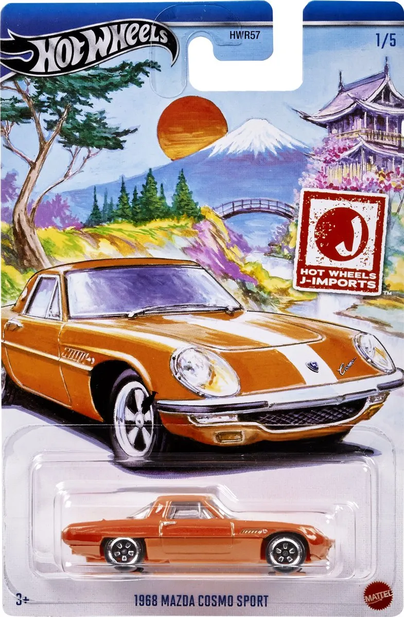 Hot Wheels HRT00 Racewagen - Oranje/Wit
