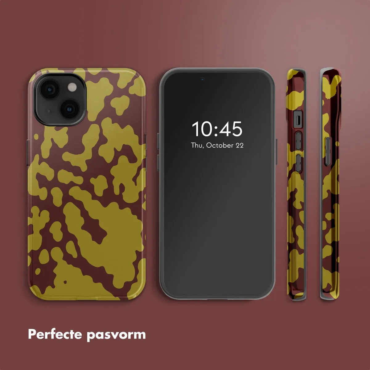 Selencia Hoesje iPhone 14 - MagSafe - Moo'd Olive Dust - afbeelding 6 van 6