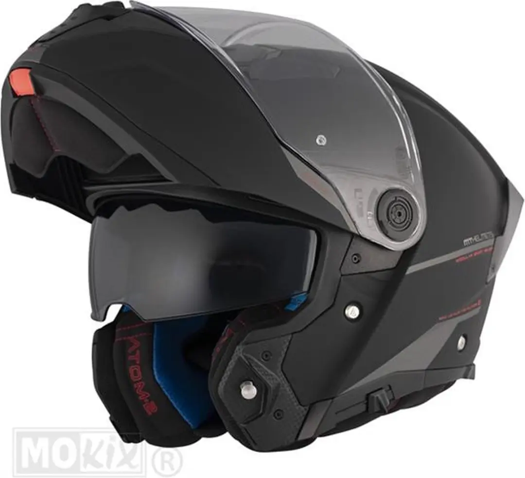MT Helmets Atom II Systeemhelm - Mat Zwart
