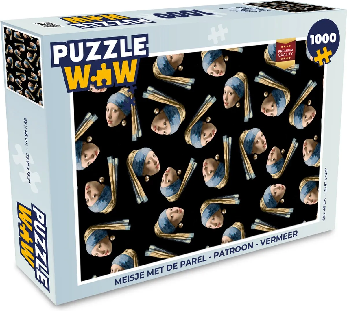 PuzzleWow Vermeer Legpuzzel 1000 Stuks - Multicolor