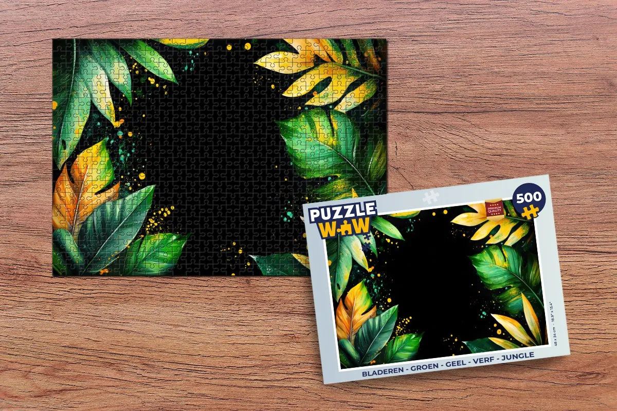 PuzzleWow Jungle Graffiti Legpuzzel 500 Stuks - 8721169398204