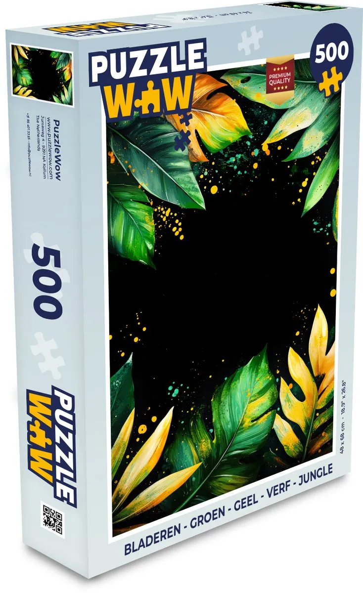 PuzzleWow Jungle Graffiti Legpuzzel 500 Stuks - 8721169398204