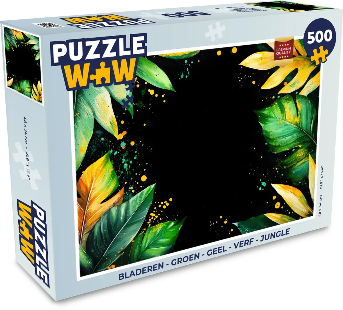 PuzzleWow Jungle Graffiti Legpuzzel 500 Stuks - 8721169398204