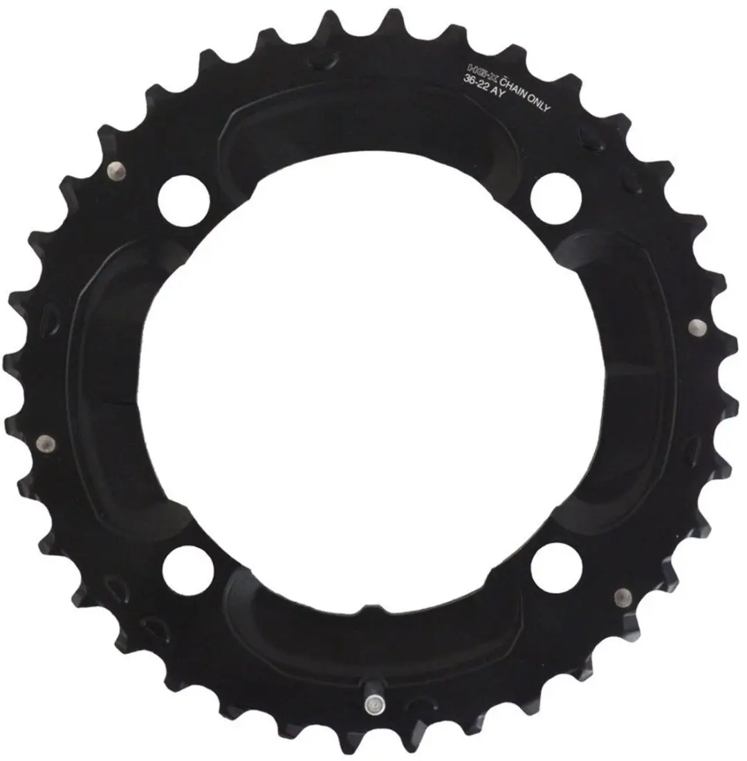 Shimano Deore FC-M617 Kettingblad 36T - Zwart - afbeelding 3 van 4