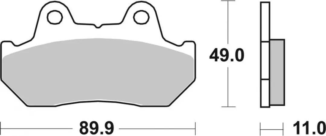 SBS Remblokken Honda CB 400 1981-1982 - 542LS - Brons - afbeelding 3 van 3